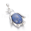 Natural Dyed Lapis Lazuli Pendants G-L512-A16-2