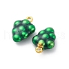 304 Stainless Steel Enamel Pendants STAS-B085-40G-01-2
