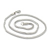 304 Stainless Steel Wheat Chain Necklaces NJEW-I245-08B-P-2