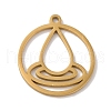 304 Stainless Steel Pendants STAS-U010-06G-1