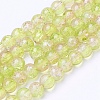 Spray Painted Crackle Glass Beads Strands X-CCG-Q002-6mm-05-2