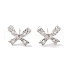 925 Sterling Silver Micro Pave Cubic Zirconia Earring Settings Findings STER-B003-22P-1