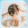 AHADERMAKER 12 Colors 2 Colors Alloy Rhinestone Shank Buttons ALRI-GA0001-11-5
