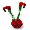Christmas Cloth Elf Leg Ornaments DJEW-M007-02B-2
