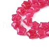 Dyed Natural Malaysia Jade Star Beads Strands G-Z080-A01-03-4