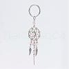 Woven Net/Web with Feather Alloy Keychain KEYC-JKC00125-2
