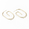 Brass Stud Earring Findings KK-S356-141G-NF-2