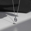 Teardrop Brass Pave Clear Cubic Zirconia Pendant Necklaces for Women FS-WGA1EE7-01-2