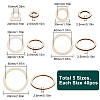 SOFPLATE 200Pcs 5 Styles Laser Cut Wood Shapes WOOD-SP0001-18-2