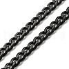 201 Stainless Steel Curb Chain Necklaces NJEW-Q336-09B-EB-3
