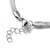 Tarnish Resistant Unisex 304 Stainless Steel Herringbone Chain Bracelets BJEW-O177-01A-P-2