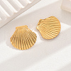 Elegant Stainless Steel Shell Shape Stud Earrings XJ4194-4
