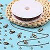 DIY 3m Brass Cable Chain Jewelry Making Kit DIY-YW0005-75R-5
