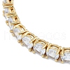 Rack Plating Brass Micro Pave Cubic Zirconia Chain Bracelets BJEW-P341-06A-G-2
