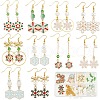 SUNNYCLUE DIY Christmas Snowflake Earring Making Kit DIY-SC0022-84-1