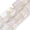 Electroplated Natural Quartz Beads Strands G-G767-02-16-1