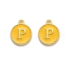 Golden Plated Alloy Enamel Charms ENAM-Q437-13P-1