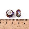 Transparent Glass European Beads X-GPDL-N004-D14mm-A08-3