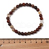 Natural Red Jasper Bead Stretch Bracelets BJEW-K212-A-012-3