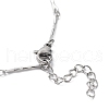 Non-Tarnish 304 Stainless Steel Bar Link Chain Brcelets BJEW-K226-11P-3