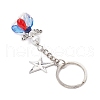 3Pcs Glass Angel Pendant Keychain KEYC-MZ00038-5