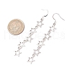 Alloy Star Dangle Earrings EJEW-TA00623-3