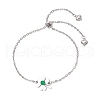 304 Stainless Steel Cable Chains Link Bracelets BJEW-JB11617-2