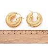Chunky Vintage Grooved Hoop Earrings for Women X1-EJEW-O096-52G-3