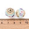 Handmade Resin Indonesia Round Beads IPDL-P005-18KCG-01-3