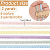 Globleland 12 Yards 6 Colors Nylon Ruffled Elastic Lace Trim OCOR-GL0001-07-2