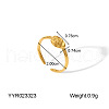 Stainless Steel Adjustable Cuff Open Rings for Women WC3865-5-1