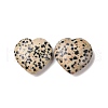 Natural Dalmatian Jasper Heart Love Stone G-I285-06M-2