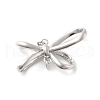 925 Sterling Silver Bowknot Connector Charms STER-S013-01P-1