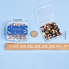 SUNNYCLUE 150Pcs 5 Colors Brass Cord Ends FIND-SC0002-83-7