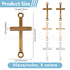 DICOSMETIC 90Pcs 3 Colors Alloy Connector Charms FIND-DC0006-94-2
