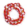 Handmade Lampwork Bumpy Beads Strands LAMP-Q002-02C-1