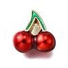 Brass Enamel Beads KK-B136-05G-01-1