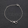 12 Constellations Alloy Rhinestone Link Bracelets WG43B2B-16-1