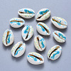 Printed Cowrie Shell Beads X-SSHEL-T013-01A-1