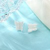 Hypoallergenic Bioceramics Zirconia Ceramic Butterfly Stud Earrings EJEW-C065-01E-2