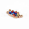 Alloy Enamel Links Connectors PALLOY-N153-38-RS-4