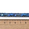 Electroplate Glass Beads Strands EGLA-L045-F-FR01-4