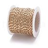 Real 18K Gold Plated Brass Bar Link Chains CHC-R126-08G-4