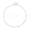 304 Stainless Steel Wave Link Chain Necklaces NJEW-JN05164-02-4