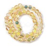 Electroplate Glass Beads Strands EGLA-L045-G-HP01-2