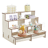 4-Tier Assembled Wood Jewelry Display Riser Stands ODIS-WH0025-130-1