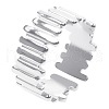 Elegant Striped Stainless Steel Wide Band Rings FM3667-1-1