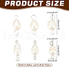   30Pcs 2 Styles Natural Cultured Freshwater Pearl Bead Links Connectors FIND-PH0021-35-2