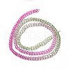 Transparent Gradient Color Glass Beads Strands GLAA-H021-01B-01-4