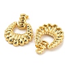 Brass Hollow Teardrop Dangle Stud Earrings EJEW-C066-09G-2